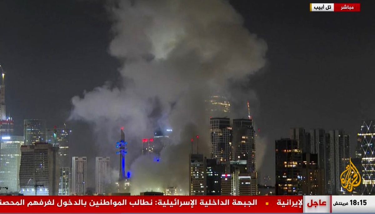 تصویر صداوسیما از وضعیت تل‌آویو پس از حمله ایران